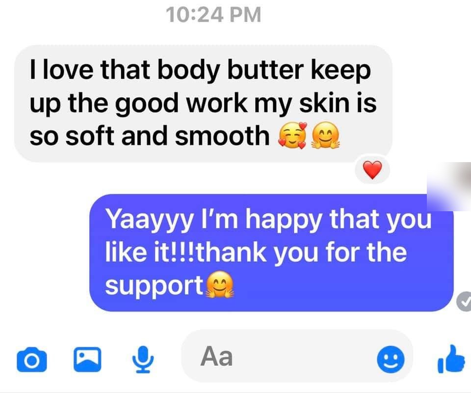 My skin is so soft and smooth.