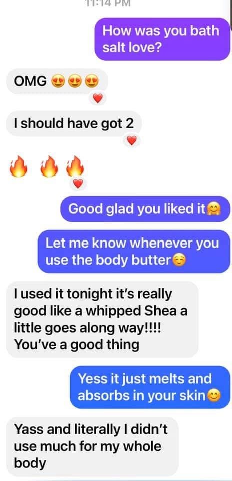 Whipped shea, a little goes a long way.
