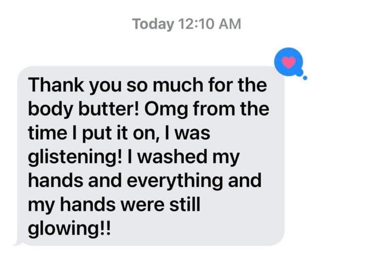 Real customer message