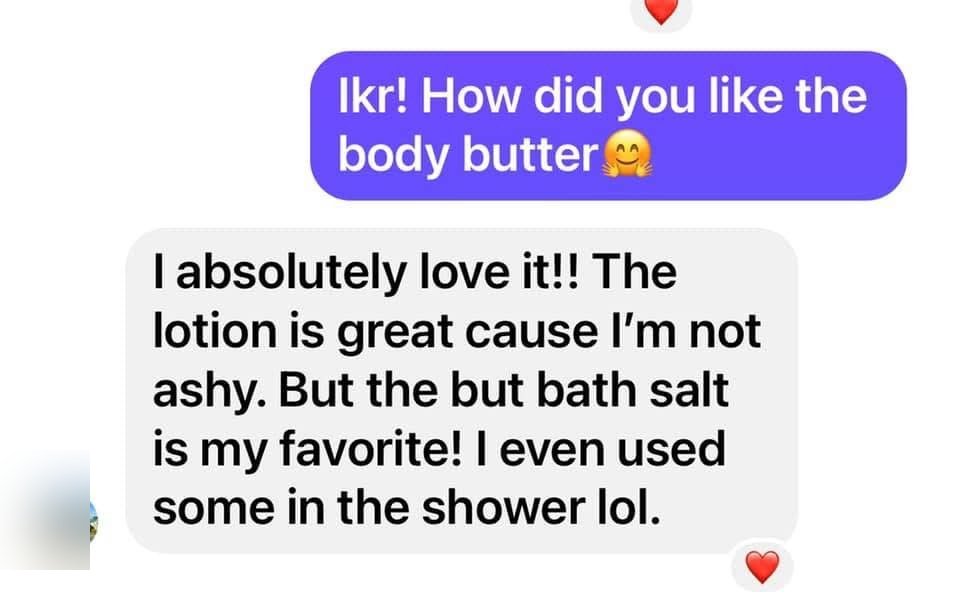 Absolutely love it, the bath salt is my favorite.